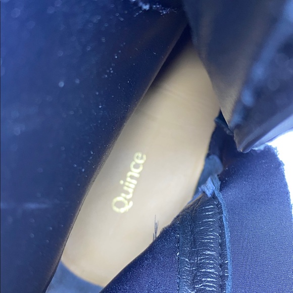 NWOT QUINCE Italian Leather Stretch Sock Bootie - Picture 13 of 15